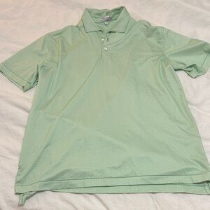 Peter Millar Summer Comfort Light Green Polo with Payne’s Valley logo on sleeve